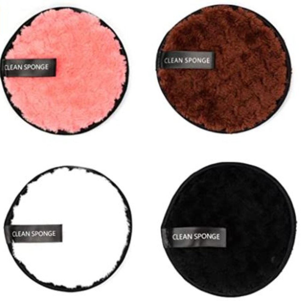 4Pcs Microfiber Makeup Remover Cloth Pads